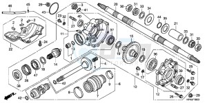 CBR650FAG CBR650F 6ED - (6ED) drawing REAR FINAL GEAR