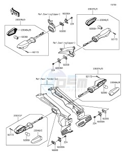 Z1000 ZR1000FEFA FR GB XX (EU ME A(FRICA) drawing Turn Signals