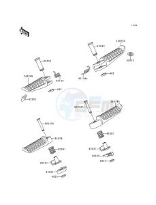 ZX 600 E [NINJA ZX-6] (E4-E6) [NINJA ZX-6] drawing FOOTRESTS