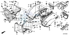 TRX420FA5G TRX420F Europe Direct - (ED) drawing REAR FENDER