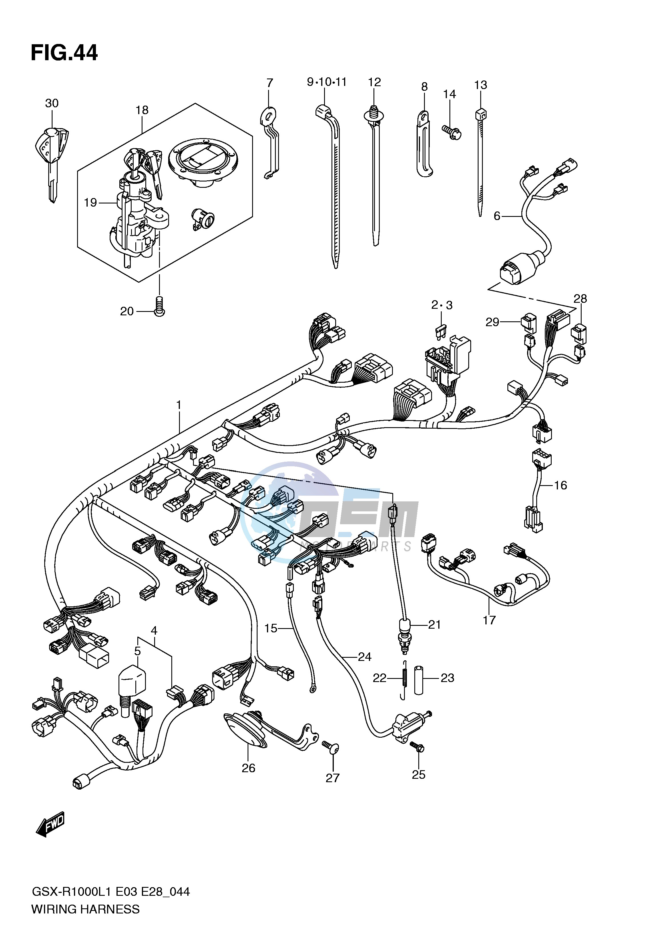 WIRING HARNESS (GSX-R1000L1 E33)