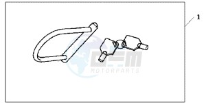 SH300AB drawing U LOCK