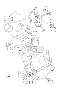 GSX-R750 (E28) drawing COWLING FITTING SET