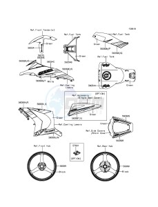 NINJA ZX-10R ABS ZX1000KFFA FR XX (EU ME A(FRICA) drawing Decals(Green)