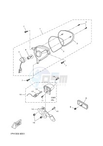 NS50F AEROX 4 (1GB1 1GB1 1GB1 1GB1 1GB1) drawing TAILLIGHT