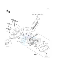 KVF 750 E [BRUTE FORCE 750 4X4I NRA OUTDOORS] (E8F-E9FA) E9FA drawing TAILLIGHT-- S- -