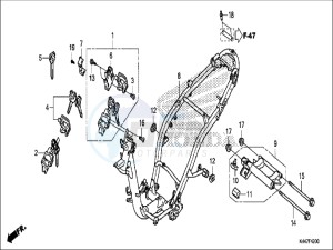 NSC110MPDH UK - (E) drawing FRAME BODY