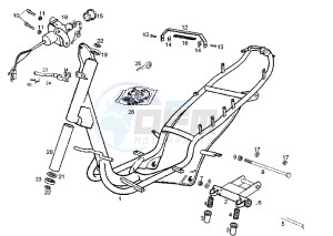 ATLANTIS O2 CITY - 50 cc drawing FRAME-CENTRAL STAND