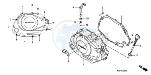 CBF125MB drawing RIGHT CRANKCASE COVER