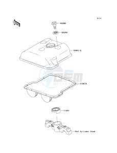 KSF 450 B [KFX450R MONSTER ENERGY] (B8F-B9FB) B8F drawing CYLINDER HEAD COVER