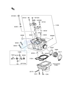 RM-Z250 (E28) drawing CYLINDER HEAD