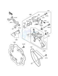 KX250F KX252AHF EU drawing Rear Brake