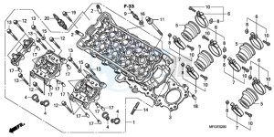 CB600FA3A UK - (E / ABS MKH ST) drawing CYLINDER HEAD