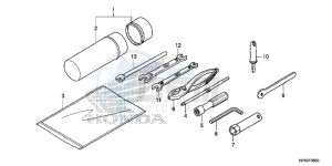 TRX420FPED TRX420 Europe Direct - (ED) drawing TOOLS