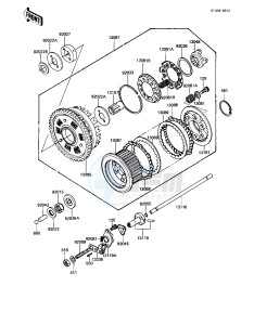 KZ 1100 D [SPECTRE] (D1-D2) [SPECTRE] drawing CLUTCH