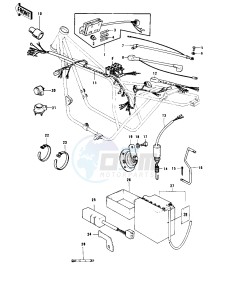 KZ 1000 B [KZ1000 LTD] (B1-B2) [KZ1000 LTD] drawing CHASSIS ELECTRICAL EQUIPMENT -- 77-78 B1_B2- -