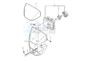 WR 400-426 F 426 drawing HEADLIGHT