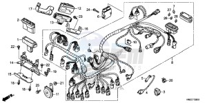 TRX500FPAE TRX500FPA Europe Direct - (ED) drawing WIRE HARNESS