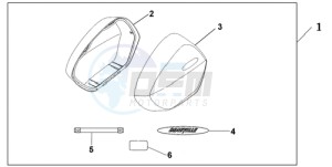 NT700VA UK - (E / MKH) drawing KIT, BIG PANNIER LID NH-138 SHASTA WHITE