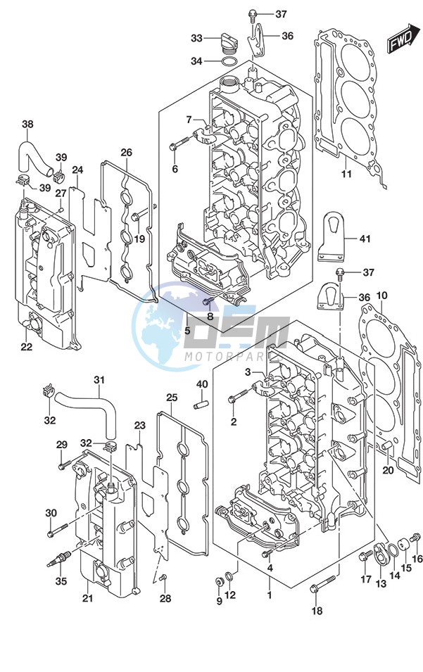 Cylinder Head DF 250S