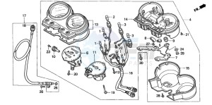 CB500 drawing METER (CB500)