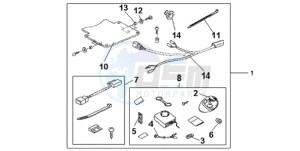 GL18009 Korea - (KO / AB) drawing SUBKIT ALARM ATT