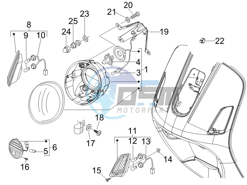 Head lights - Turn signal lamps