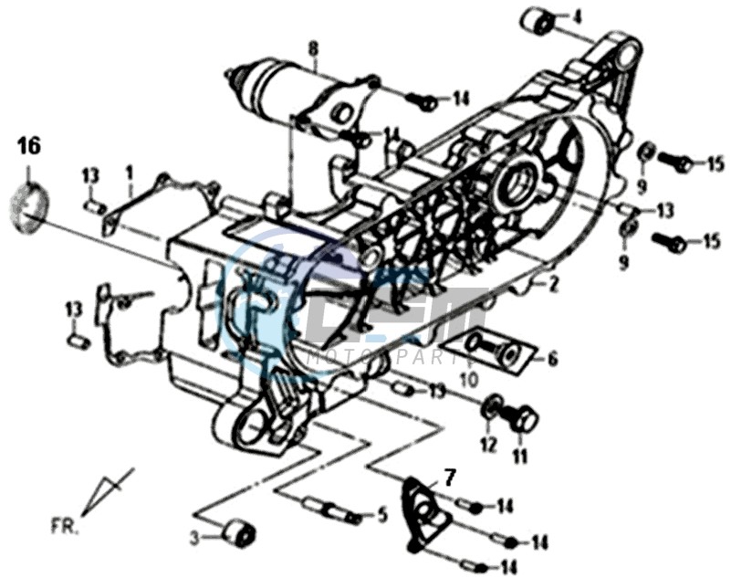 CRANKCASE COVER LEFT