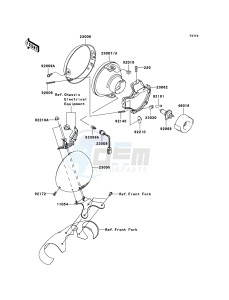 VN2000 CLASSIC VN2000H8F GB XX (EU ME A(FRICA) drawing Headlight(s)