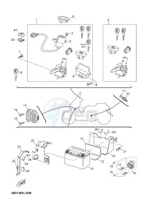 X-MAX125 XMAX 125 EVOLIS 125 (2ABF) drawing ELECTRICAL 1