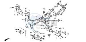 CB250 NIGHTHAWK drawing FRAME BODY