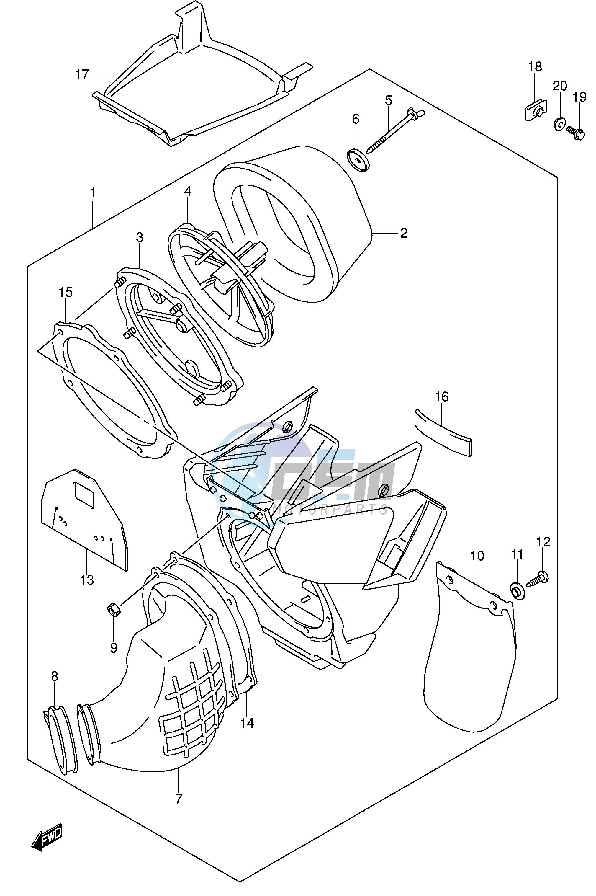 AIR CLEANER (MODEL K4 K5 K6)