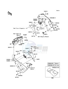 ER-6f EX650A6F GB XX (EU ME A(FRICA) drawing Cowling(Center)