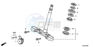 VTR2509 U drawing STEERING STEM