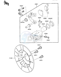 KXT 250 A [TECATE] (A2) [TECATE] drawing REAR BRAKE -- 85 A2- -