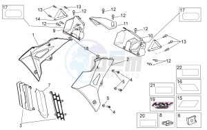 MXV 450 Cross drawing Front body II