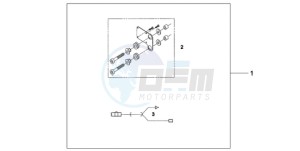 XL1000V9 Ireland - (EK) drawing ATT. KIT HEATED GRIP