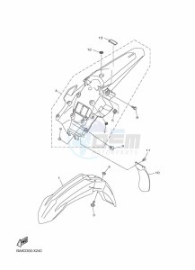 WR250F (BAKJ) drawing FENDER