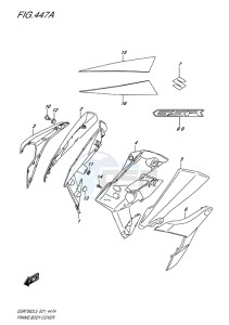 GSR750Z EU drawing FRAME BODY COVER