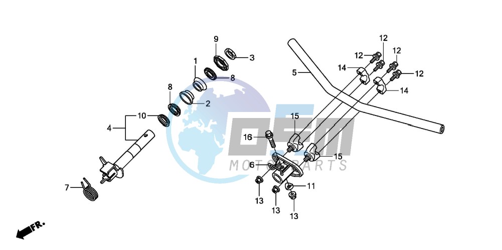 HANDLE PIPE/STEERING STEM