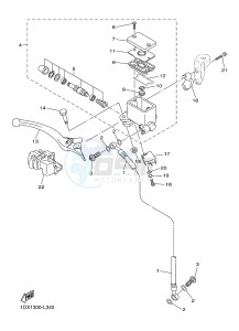 WR450F (1DXA) drawing FRONT MASTER CYLINDER