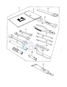 KL 250 A [KLR250] (A1-A2) [KLR250] drawing OWNER TOOLS -- 78-79 KL250-A1_A1A_A2- -