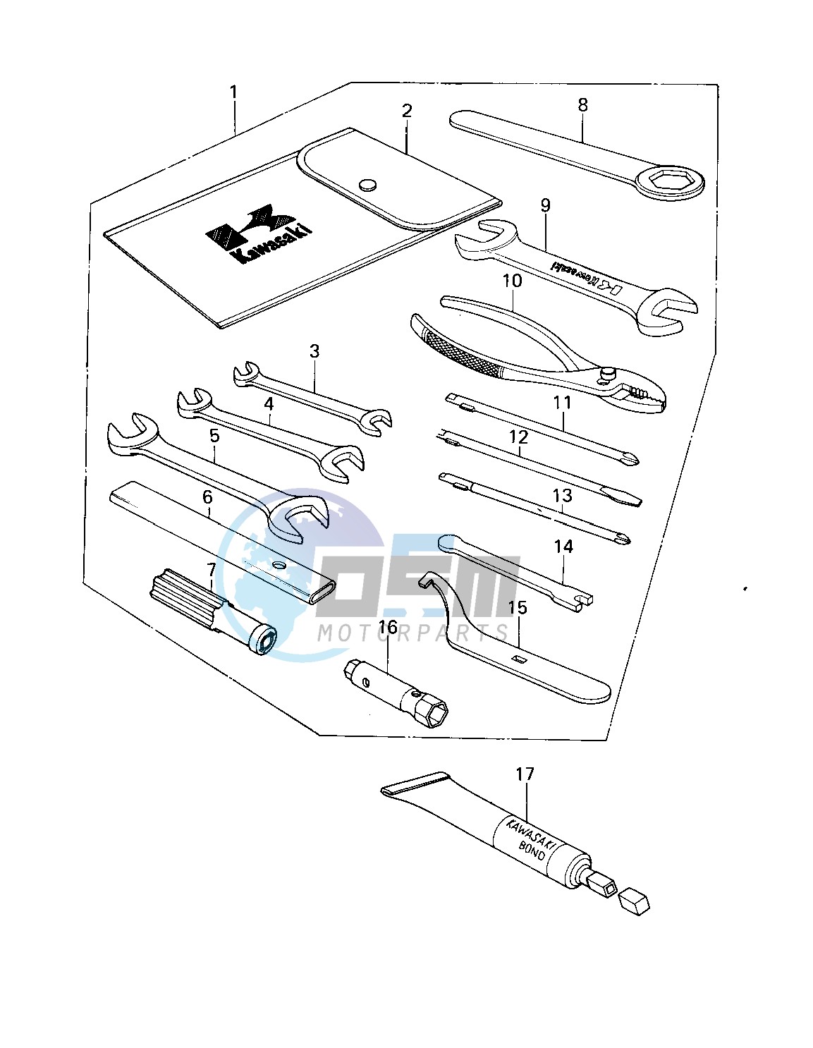 OWNER TOOLS -- 78-79 KL250-A1_A1A_A2- -