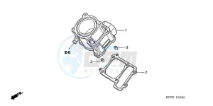 CBR125RWA UK - (E / BLA) drawing CYLINDER