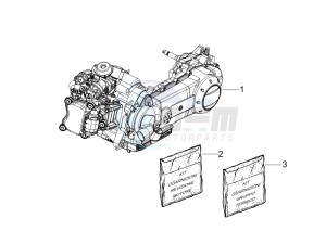 Liberty 125 4T Delivery E3 NEXIVE drawing Engine, assembly