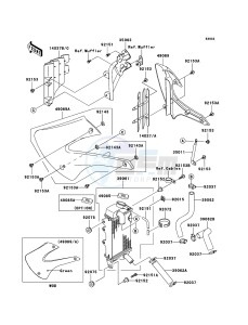 KX85 / KX85 II KX85B8F EU drawing Radiator