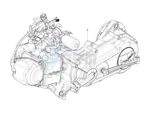 VXL 125 4T 3V drawing Engine, assembly