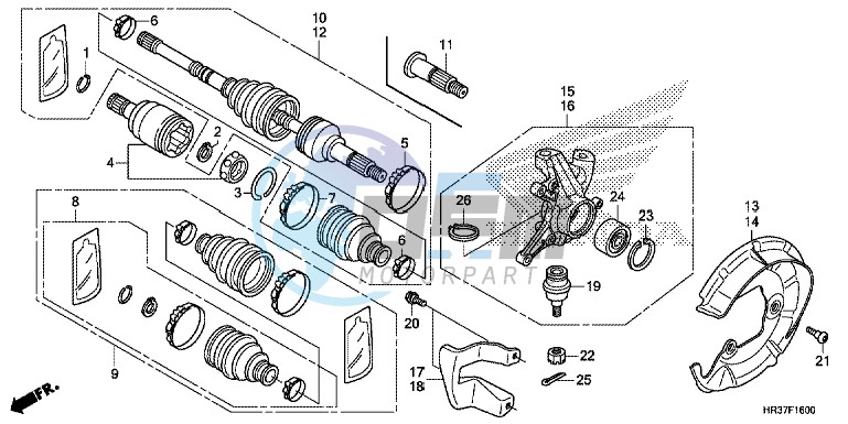 FRONT KNUCKLE/FRONT DRIVE SHAFT