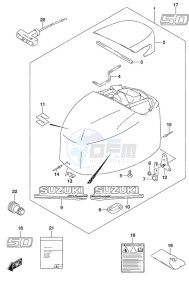 DF 50A drawing Engine Cover