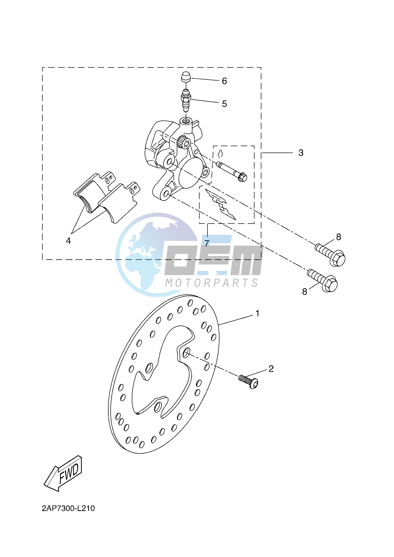 FRONT BRAKE CALIPER